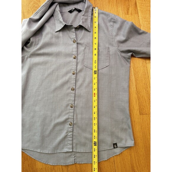 THE NORTH FACE Women’s Gray Performance Woven STEVIE Button-Down Shirt Size M - Picture 7 of 16